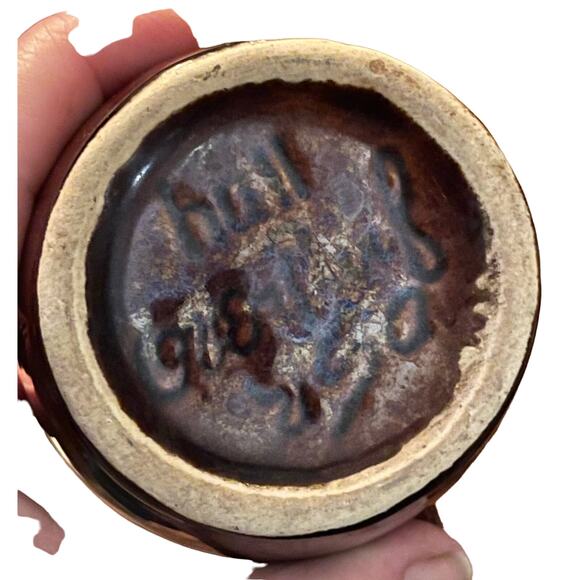 RARE FIND SMALL MEXICAN TERRA COTTA PITCHER SIGNED BY THE ARTIST ON BOTTOM - Picture 6 of 6